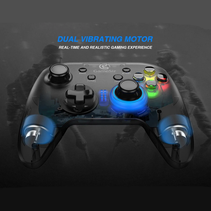GameSir T4W контроллер ПК геймпад Проводная игровая площадка турбо функция двойная