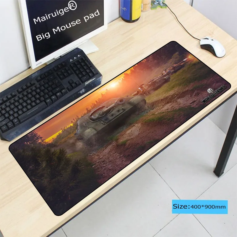  World of tanks 900x400x3mm pad mouse notbook computer Gaming mousepad gamer to keyboard mouse mats 