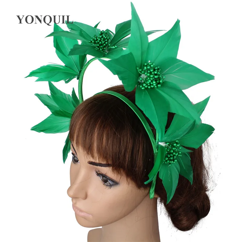 Elegant Wedding Hair Fascinator Accessories Headband Bridal Party Show