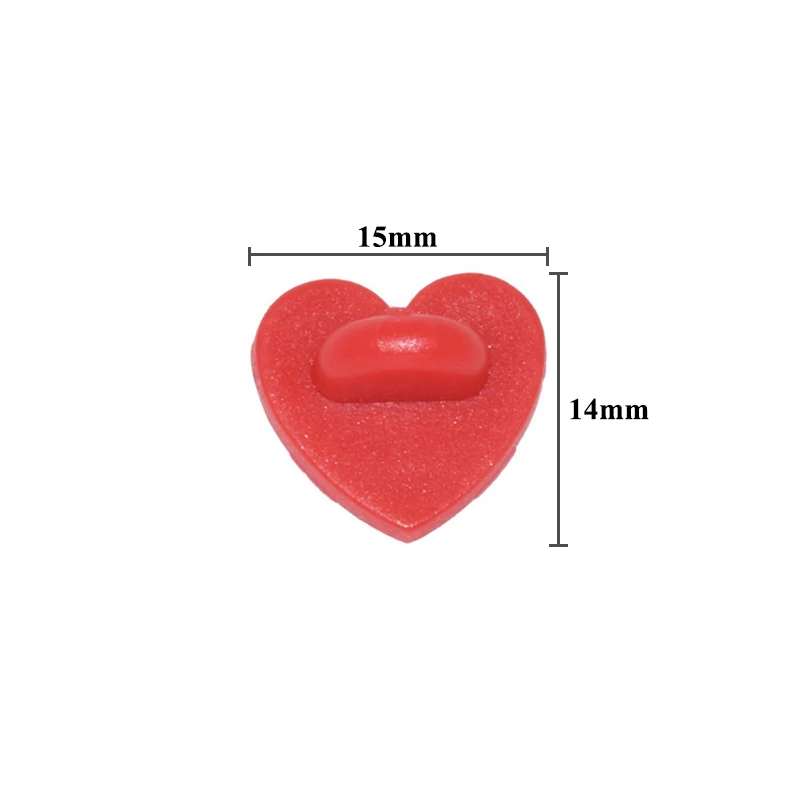 50pcs Rubber/Metal Pin Backs Heart Brooch Buckle Button Clasps DIY Collar Buckle Accessories for Women Jewelry Making Findings