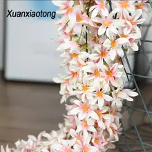 Xuanxiaotong 200 см Искусственный цветок глицинии лоза шелковая Гортензия ротанга Свадьба День Рождения Вечеринка украшения стены фон цветы