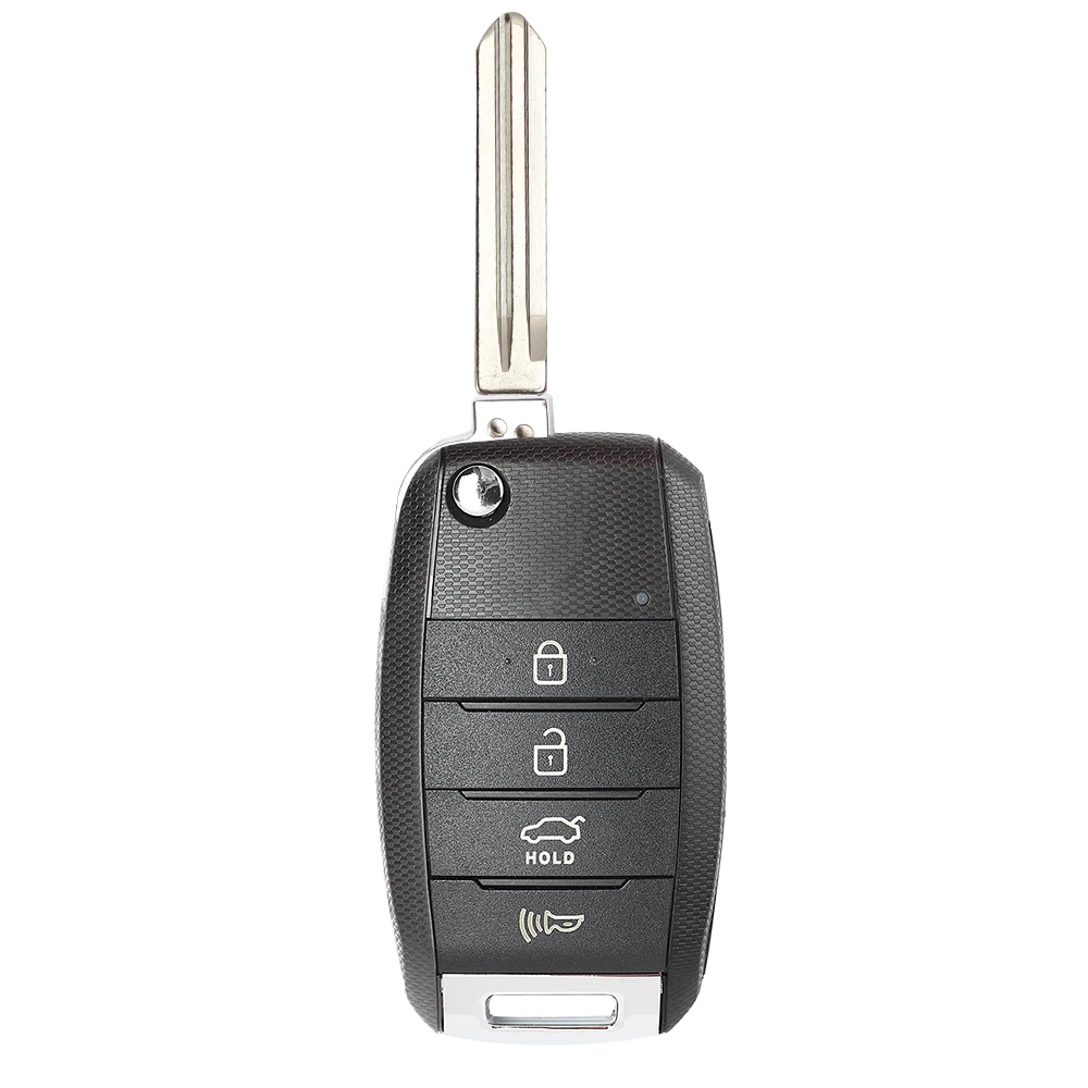 Keyecu флип/складной дистанционный Автомобильный ключ 4 кнопки для Kia Forte 2013 FCC ID: OSLOKA-870T Модель No: OKA-870T