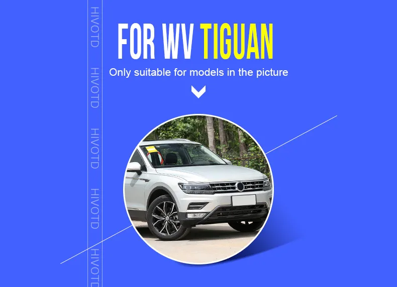 Hivotd автомобильные чехлы для VW Tiguan MK2 sedan Auot, аксессуары, алюминиевая пленка, уличные, полностью пылезащитные чехлы