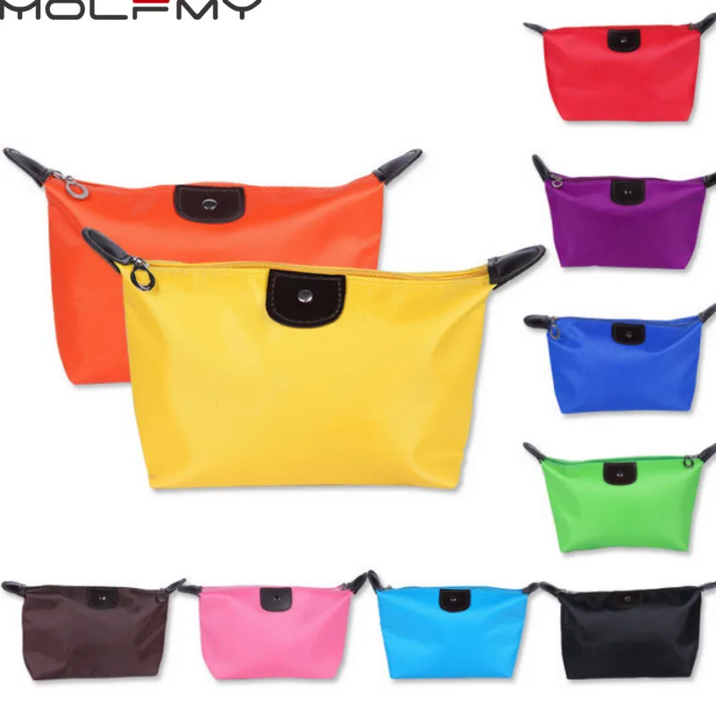 Portable Cosmetic Bag For Women Colorful Waterproof New Travel Dumpling Storage Bags Mini Cute Toiletry Makeup Tote Bags Purses