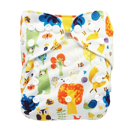 D01 diaper cover Современный дизайн ПУЛ Водонепроницаемый Многоразовые детские подгузники один размер моющийся карман ткань пеленки подгузник крышка подходит 3 кг до 15 кг - Цвет: D01 diaper cover