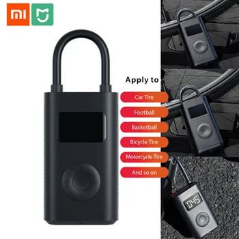 

100% Xiaomi Mijia Portable Smart Digital Tire Pressure Detection Electric Inflator Pump for Bike Motorcycle Car Football
