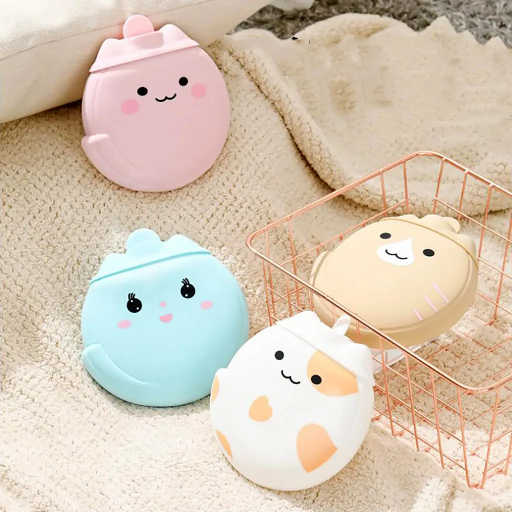 450ml Silicone Convenient Microwave Heating Leakproof Water Heating Handbag Portable Winter Warm Mini Hot Water Bottles F111
