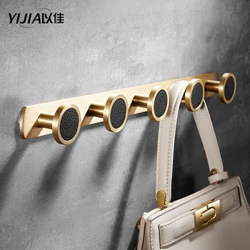 

Solid brass coat hook row hook wall hanging coat hook behind the door towel hook Japanese bathroom clothes hook