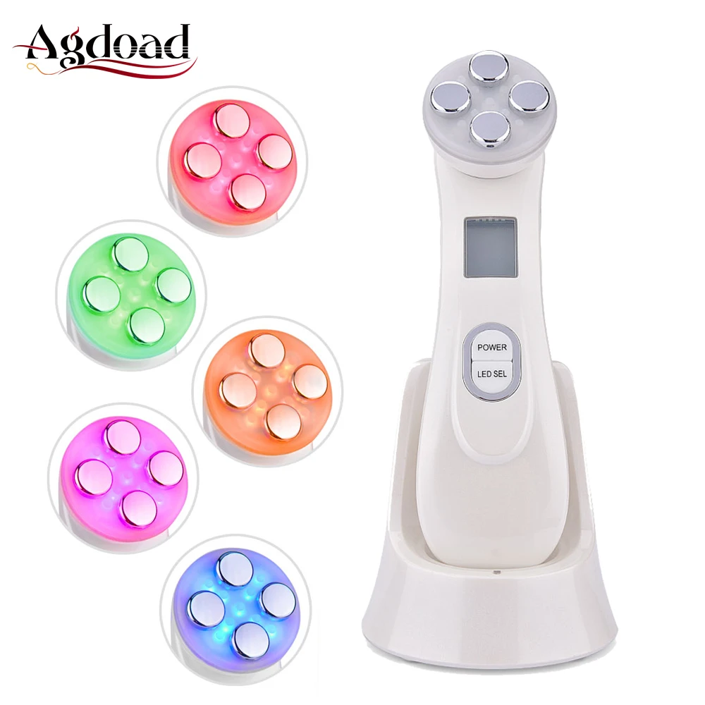  RF Radio Frequency Facial Machine EMS Mesotherapy Electroporation LED Photon Face Lifting Tighten B