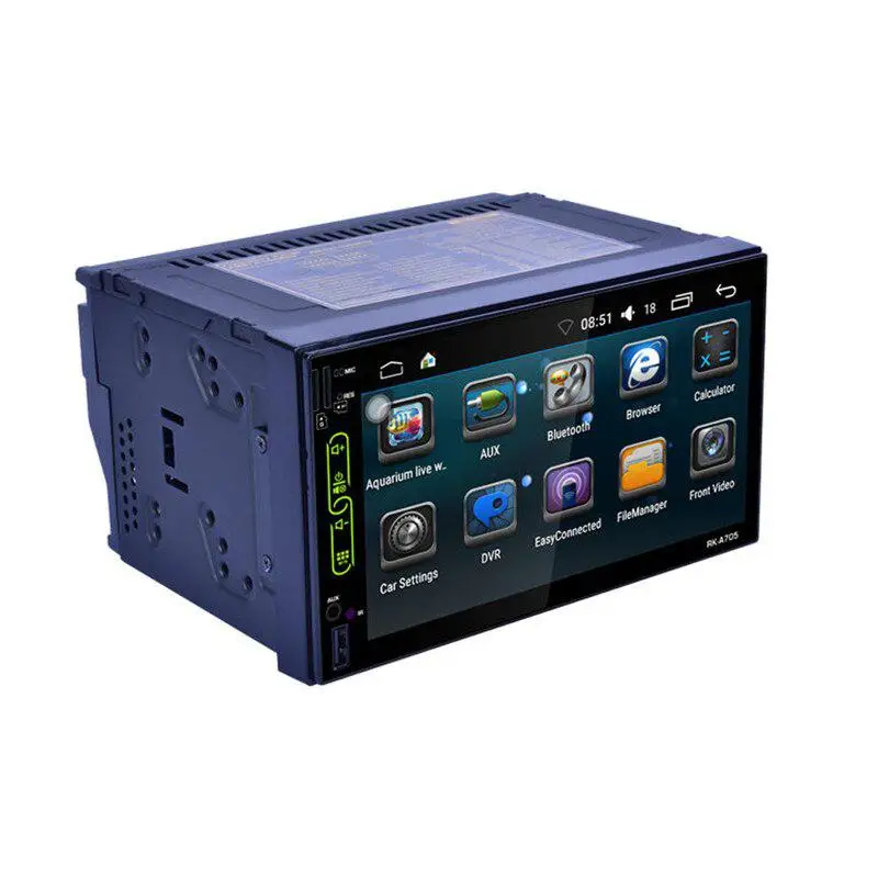 

7 inch Quad-core Android Car MP5 Player Full Touch Screen GPS Navigator Reverse Image Monitor FM Radio Hands-Free Bluetooth