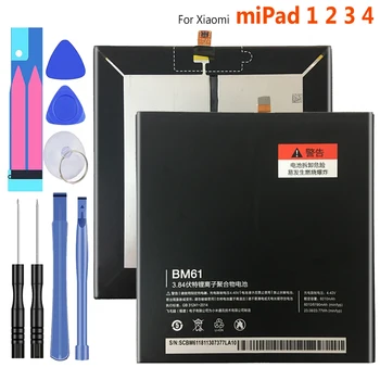 

6600mAh BM60 BM61 BM62 BN60 Battery For Xiaomi miPad 1 2 3 4 miPad MEC91 Bateria mi Tab 1 2 3 4 +Tracking Number