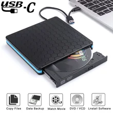 Универсальный внешний DVD/CD/ VCD-привод с разъемом USB 3,0, горелка, RW, SVCD-привод, проигрыватель, оптический привод для Mac/PC/Apple Laptop/OS/Windows