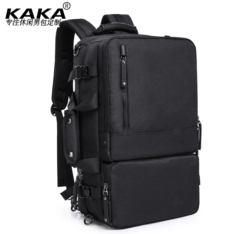 

KAKA New Style Men Anti-Theft Backpack Multi-functional Triple Use Computer Bag College Student Oxford Packsack Outdoor