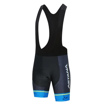 

Astana 2020 Men Breathable Bib Shorts Road MTB Bike Summer Cycling Bib Shorts 19D Gel pad Outdoor riding equipment Quick drying