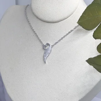 

Starland Original Angle Wings Heart Necklace For Women 2019 Summer New 925 Sterling Silver Jewelry charm Gift for women Wedding
