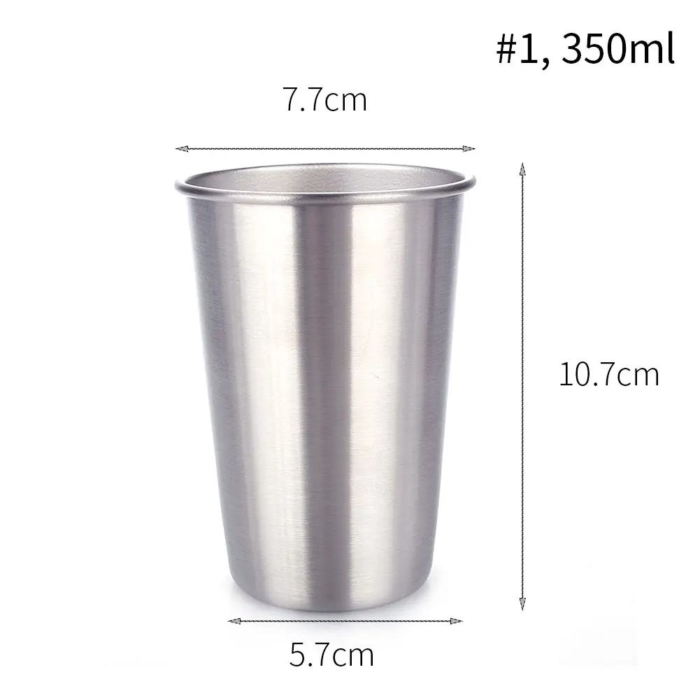 350ml 350 мл/500 мл Серебряные прутки Нержавеющая сталь кружка для питья Питьевая чашка креативная кружки для путешествий, может использоваться в качестве: пивного холодной - Цвет: 350ml