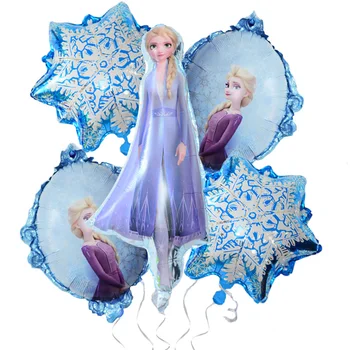 

2020 New Frozen 2 Cartoon Figures Aluminum Balloon Olaf Elsa Princess Aisha Balloons Theme Kids Birthday Party Decorations Toys