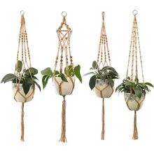 

Hanging Plant Handmade Macrame Plant Hanger Flower Pot Planter Hanger Wall Decor Courtyard Garden Hanging Planter Hanging Basket