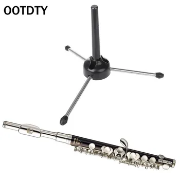 

OOTDTY Foldable Tripod Holders Stand Flute Clarinet Saxophone Wind Instrument Accessory