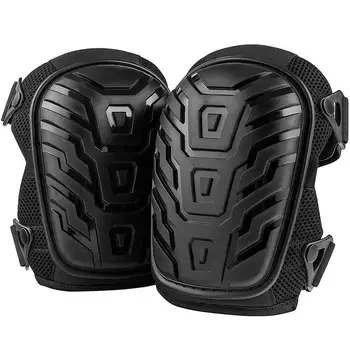 

Professional Knee Pads with Heavy Duty Foam Padding and Comfortable Gel Cushion, Strong Double Straps and Adjustable Easy-Fix