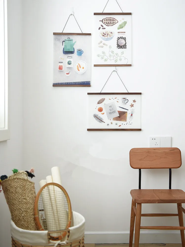 Nordic Style Wooden Pictures Frame Hanging Posters Frame Photo