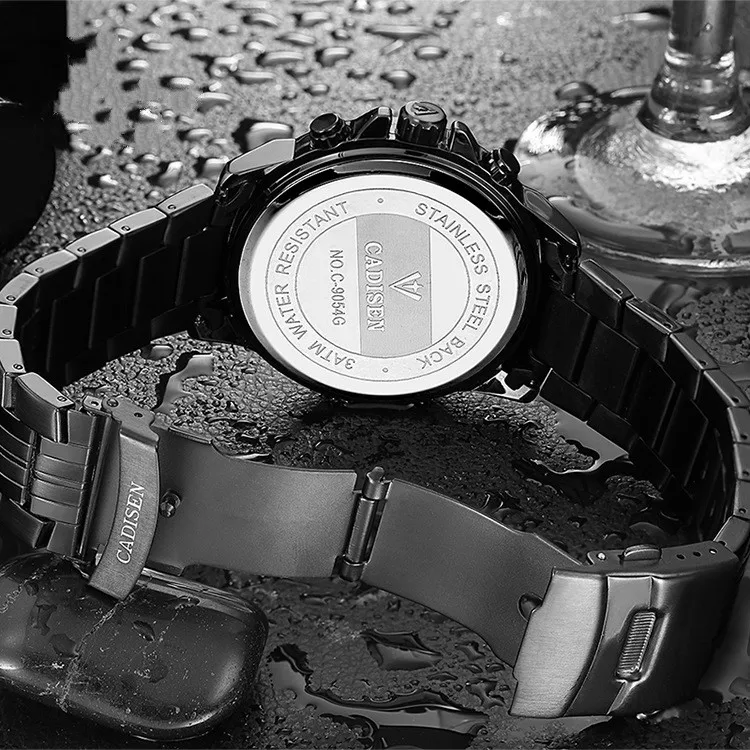 

Cross-border Hot Watch Men's Fashion Large Dial Multifunctional Quartz Watches Anniversary Gifts for Husband