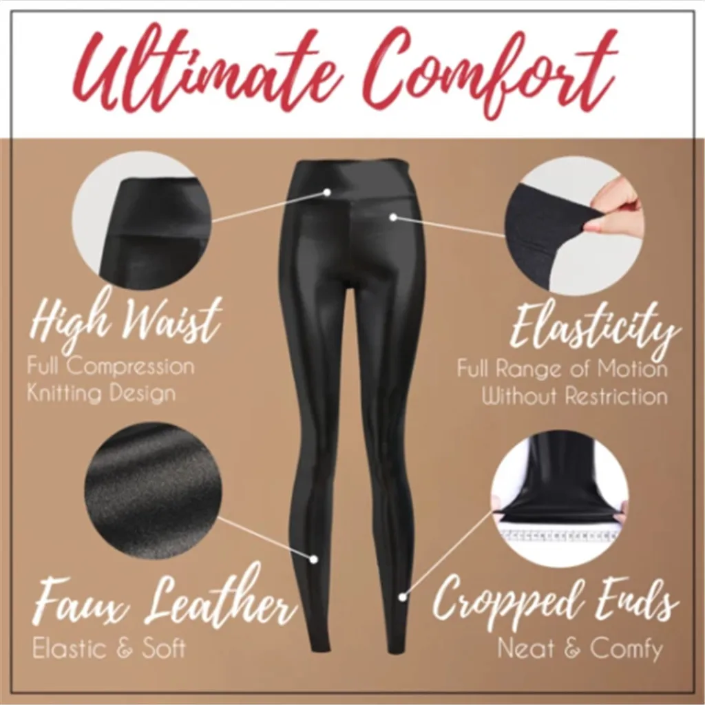 Z30 Черные джеггинсы, зимние плотные кожаные штаны для женщин, высокая талия, обтягивающие леггинсы с эффектом пуш-ап, сексуальные эластичные леггинсы стрейч размера плюс