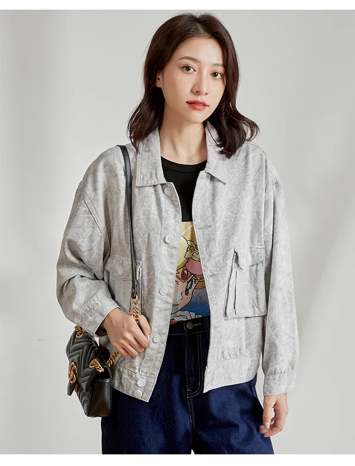 light gray denim jacket