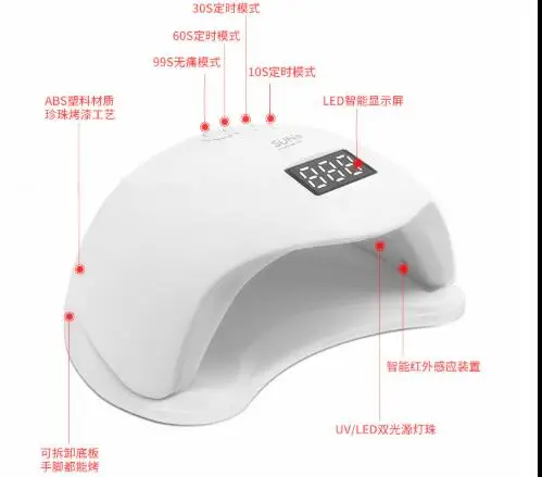 Светящаяся лампа для 3d печати уф отверждения длины волны 405 110 220 в|Детали и