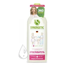 Кислородный отбеливатель Synergetic для белья, флакон-дозатор, 1 л Кислородный отбеливатель Synergetic для белья, флакон-дозатор, 1 л