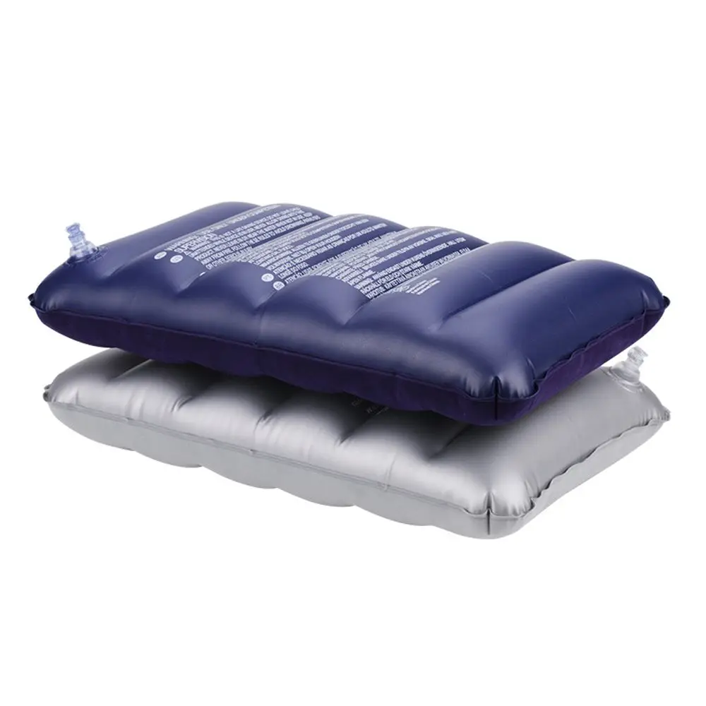Портативная Сверхлегкая надувная подушка из ПВХ с флокированием, подушка для сна, подушка для путешествий, спальни, пешего туризма, пляжа, автомобиля, самолета, поддержка головы
