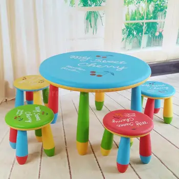 

Double-deck Thickened Children's Table And Chair Baby's Table And Kindergarten's Table And Chair Round Table