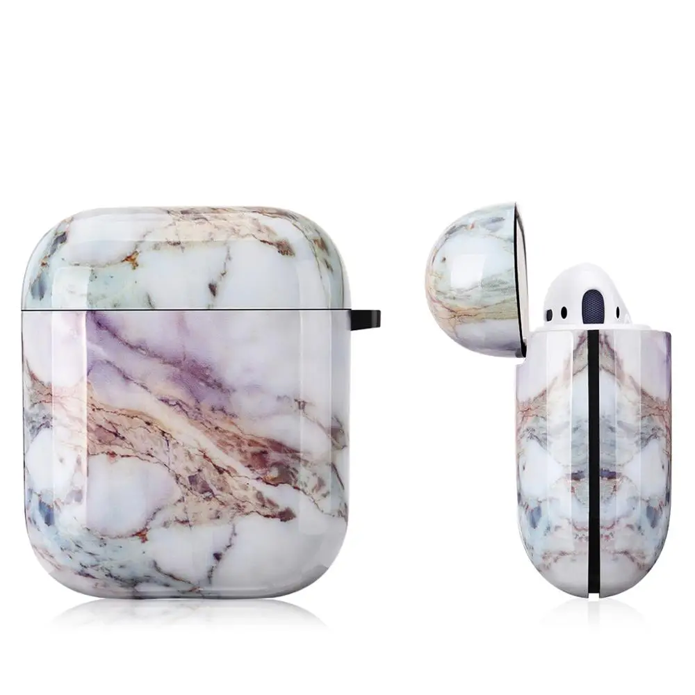 Netarlier симпатичный фиолетовый беспроводной Bluetooth чехол для наушников Apple AirPods 1 2