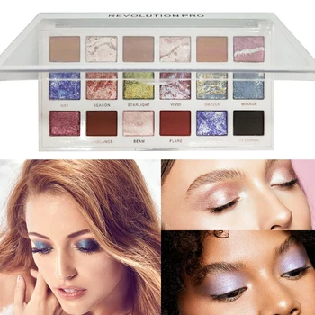 

18 Colors Eye shadow Palette Shimmer Shine Diamond Smudge-proof Pork Matte Eyeshadow Powder Pigment Glitter Nude
