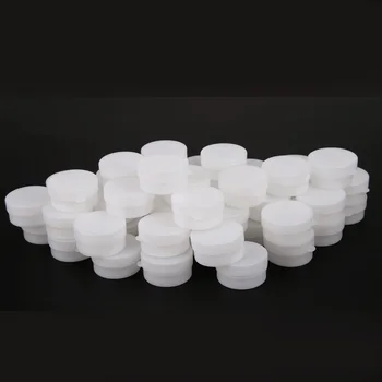 

50pcs Portable Empty Refillable Bottles Cosmetic Jar Pot Eyeshadow Eye Cream Face Cream Container Box Container