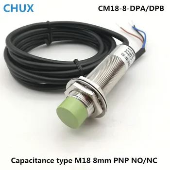

Capacitive Proximity Sensor PNP CM18-8-DPA/PB NO/NC M18 0-8mm Detect Distance Capacitance Switch