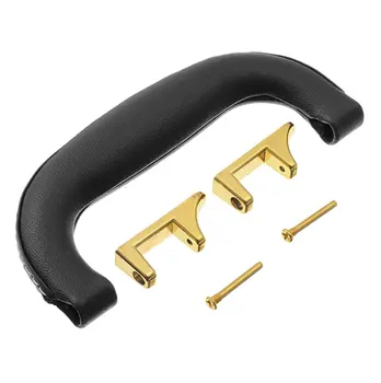 

Artificial Leather Suitcase Luggage Guitar Case Black Artificial Leather Case Handle for Guitar Musical Case Luggage Hot