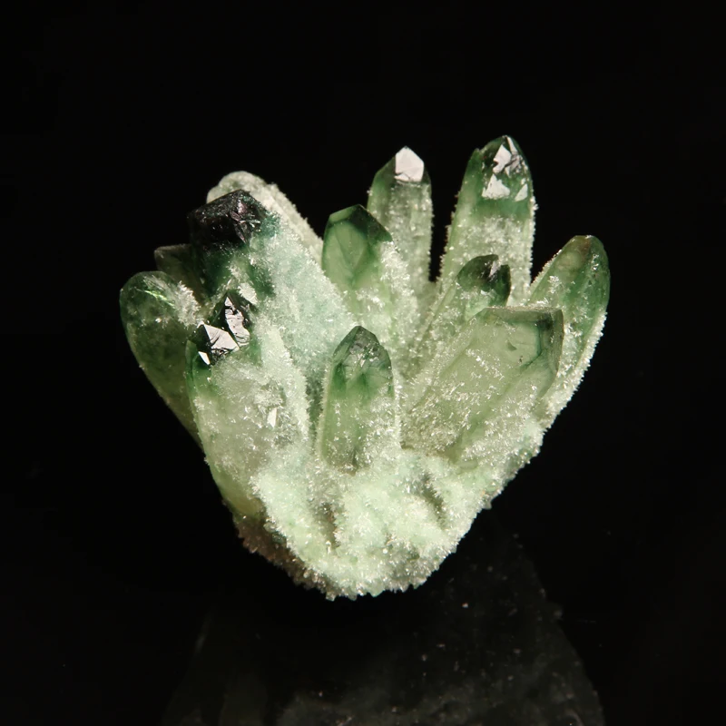 

1PC Big Size Natural Crystal Green Ghost Quartz Cluster Healing Raw Gemstone Geode Drusy Specimen For Home Decoration DIY Crafts