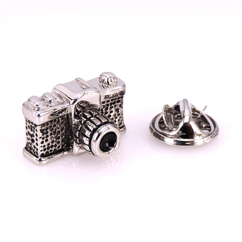 High quality brass Brooch Men's Lapel Pin Badge Enamel Camera modeling brooch Successful men clothing accessories jewelry | Украшения и