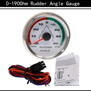 

1Pcs 0-190 Ohm Rudder Angle Indicator 85MM 8 Colors Backlight Marine Rudder Angle Meter Waterproof Instrument For Boat Marine