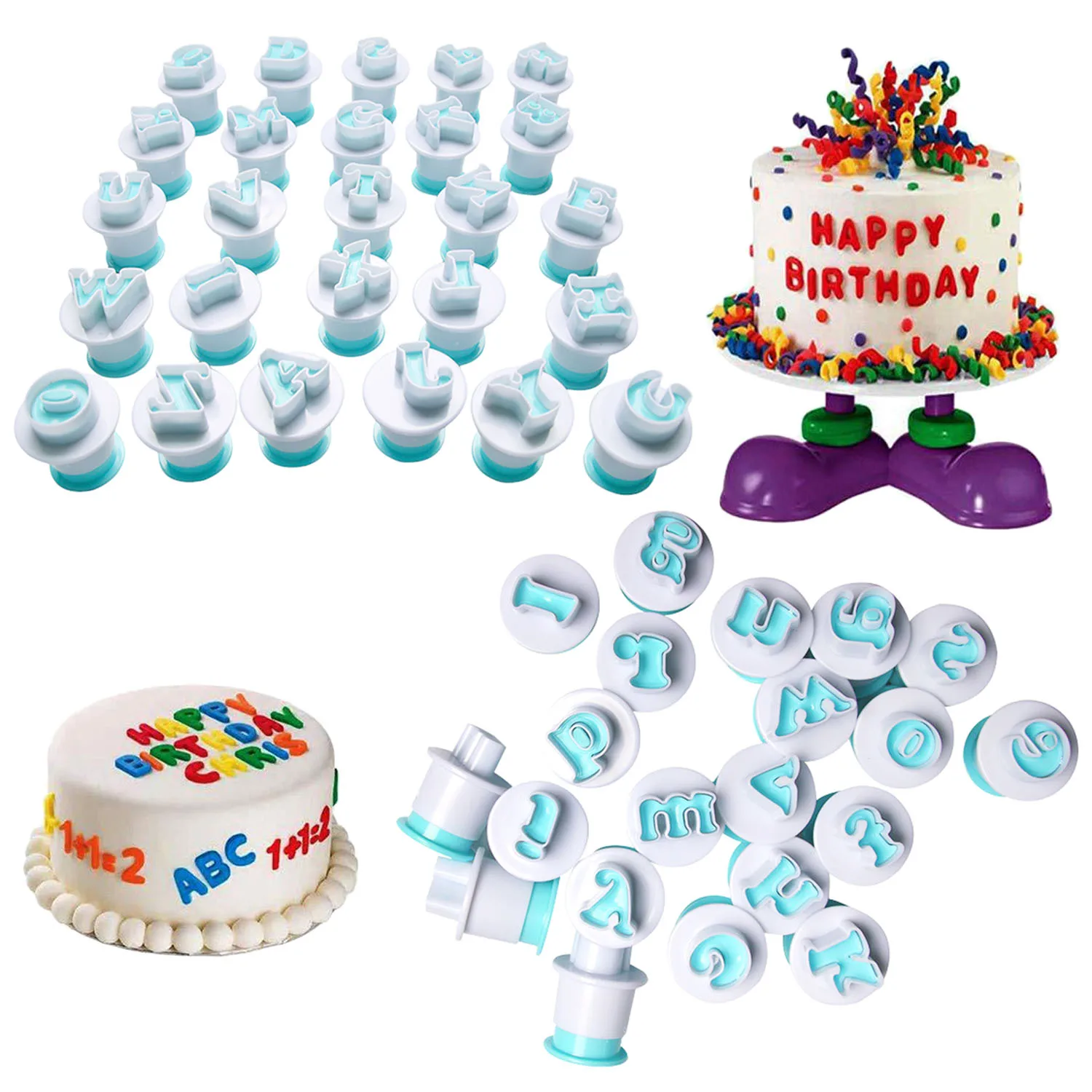 Behogar 26 шт. Алфавит буквы формочки для печенья рамка Кондитерские помадки формы