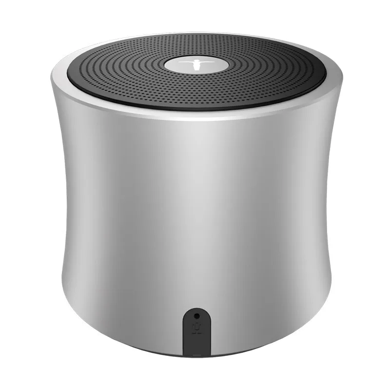 SILVER Портативный мини Bluetooth динамик открытый сабвуфер металлический материал динамик s Поддержка компьютера наушники FM радио TF AUX USB - Цвет: SILVER