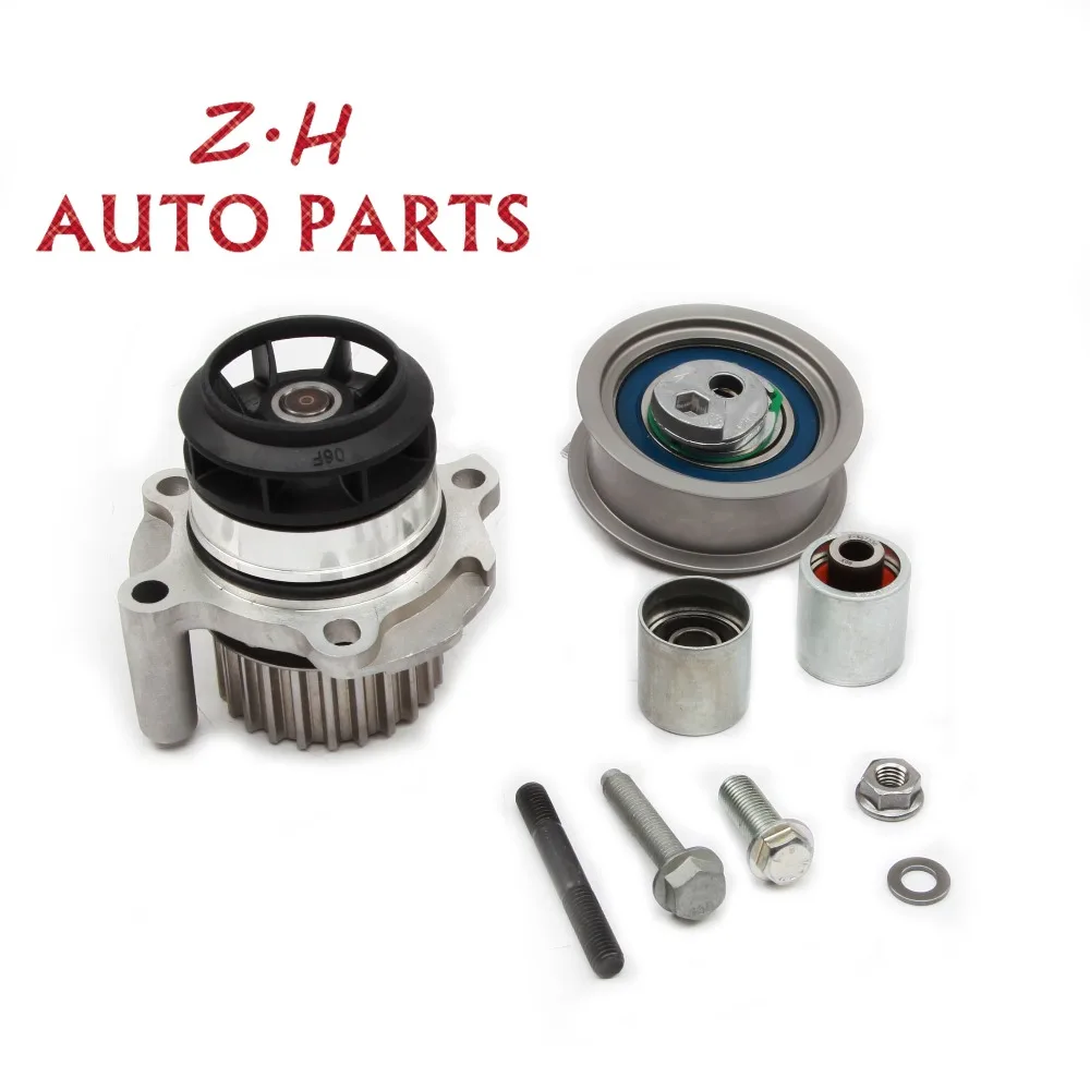 Натяжитель ремня двигателя Водяной насос Комплект 06D 109 243 C для Audi A4 A6 TT VW Golf Passat Jetta Scirocco 2.0FSI BWA 06F121011X