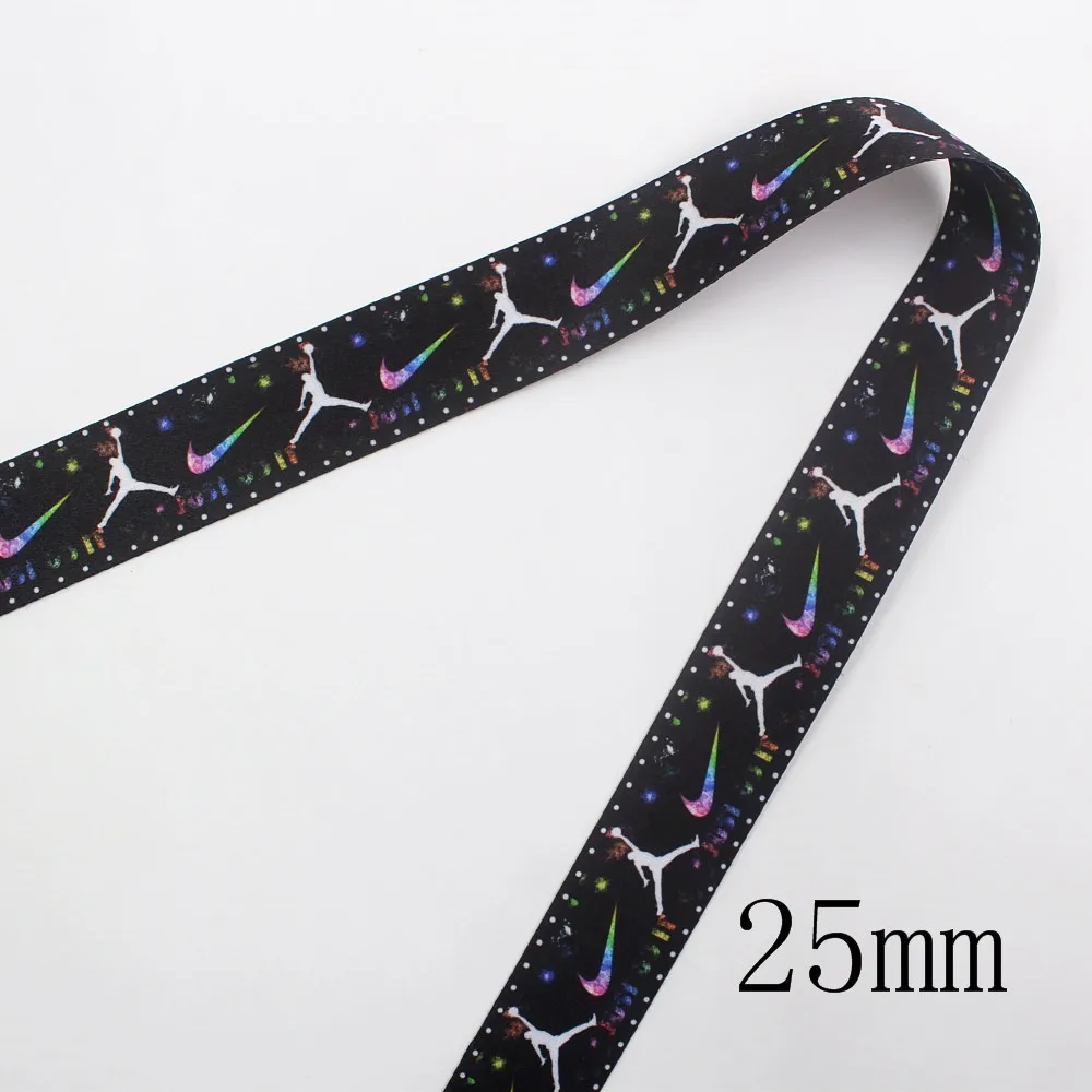 I-19824-1977 I-19824-1978, 10yds 1 ''25 мм двусторонний Печатный ремешок ленты, шейный ремешок Ремешки для ключей ID карта тренажерный зал Мобильный телефон ремни - Цвет: I-19824-1977