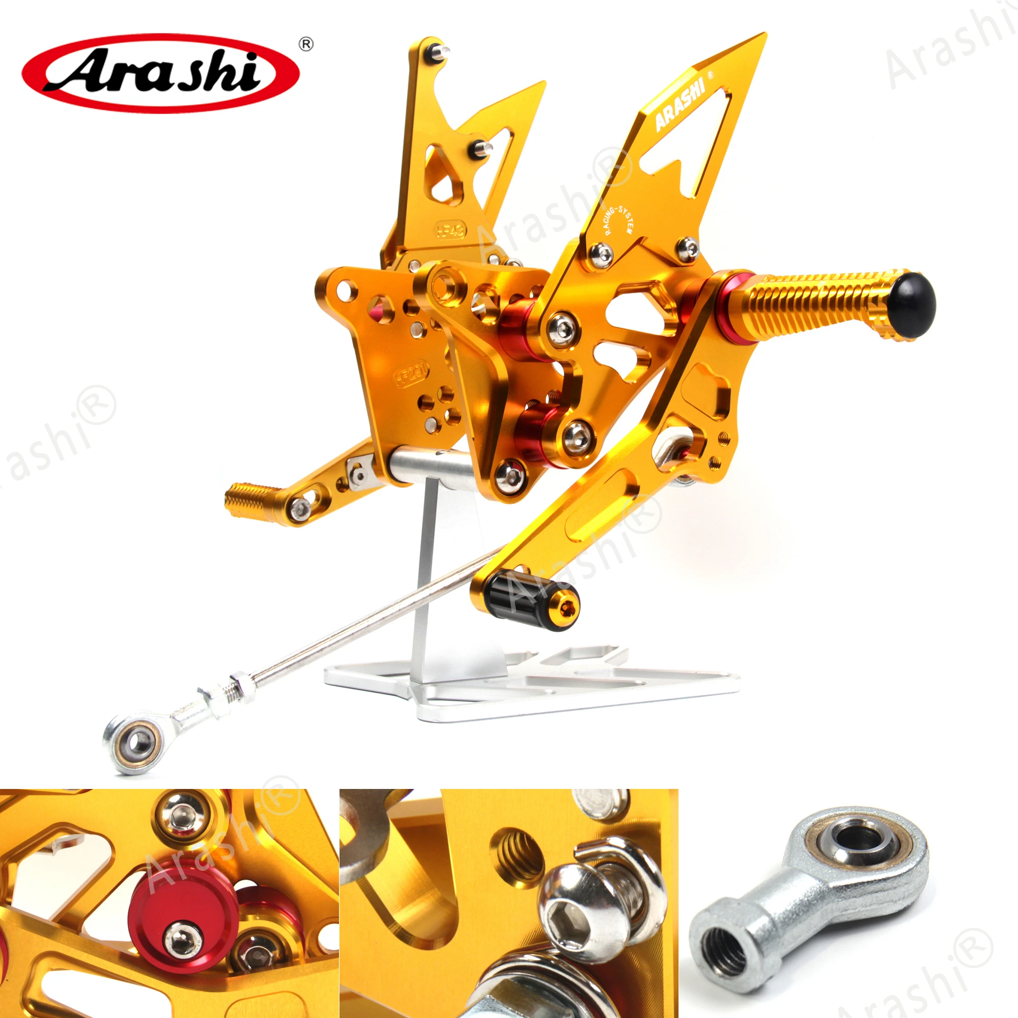 Регулируемые подножки Arashi для SUZUKI GSXR 1300 Hayabusa 2008-2017 CNC Rider Rearset 2009 2010 2011 2012 2013 2014 |
