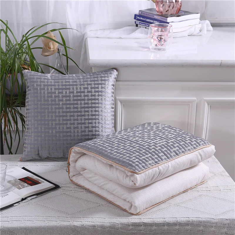 DZSD-15 High-grade pillow quilt dual purpose, Car purpose Cushion Office Nap Pillow Folding Blanket Sofa Pillow Air Conditioning Quilt - Цвет: DZSD-15