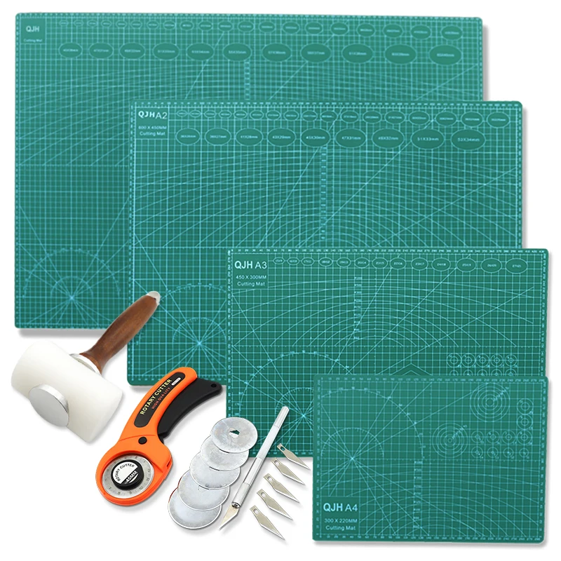 A1A2A3A4 PVC cutting mat DIY leather craft tool double-sided self-healing mat bottom plate cutting patchwork sewing tool set