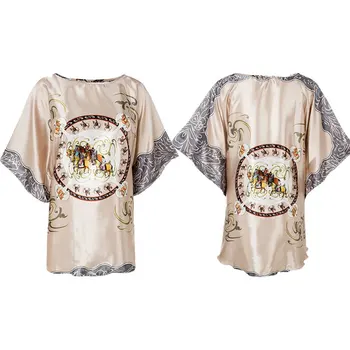 

Women Nightdress Robe Dress Bathrobe Silk Lace Pajamas Sexy Casual Home Nightdress New High Quality One Size