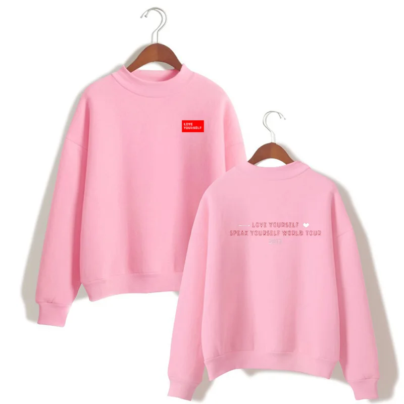  2019 love yourself speak yourself world tourRound neck top sweatshirt K-Pop Bangtan Boys ARMY Fan P