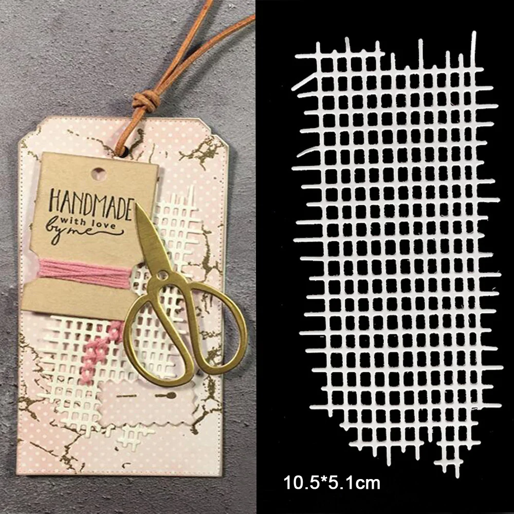 

Metal Cutting Dies for Scrapbooking 2019 Mesh Background Craft DIY Album Embossing Folder Stencils Maker Photo Template Decor